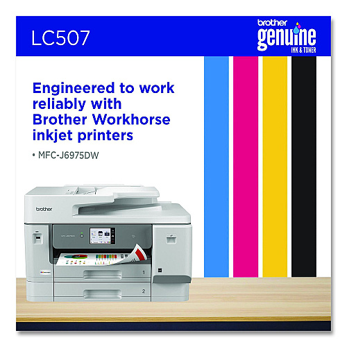 Brother LC507 Ultra High-Yield Ink, 2,500 Page-Yield, Black (LC507BK)
