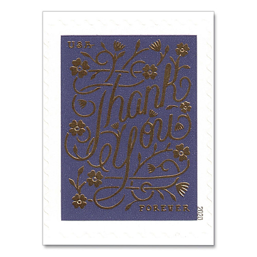 United States Postal Service 1 oz First-Class Forever Stamps, Thank You, 20/Pack (FORTHANKYOU2)
