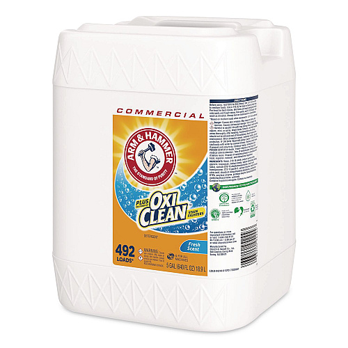 Arm & Hammer Plus OxiClean Laundry Detergent, 492 Loads, Fresh Scent, 5 gal Jug (3320094244)