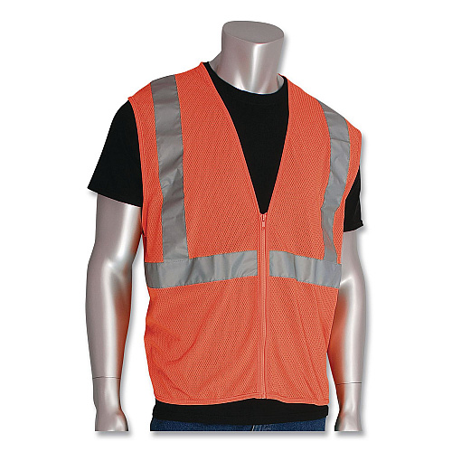 PIP Safety Vests, Polyester, 3X-Large, Orange (302MVGZOR3X)