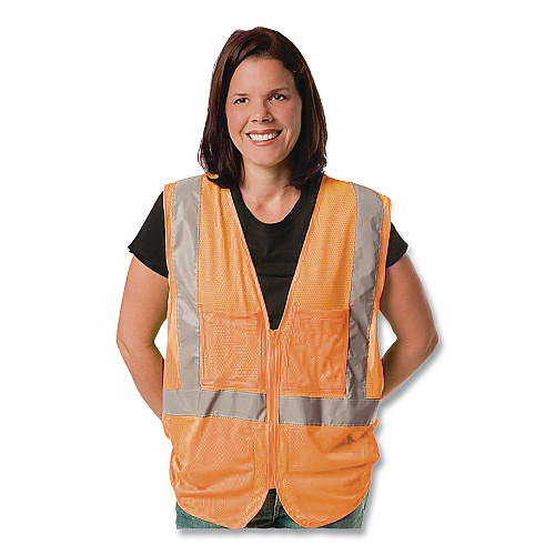 PIP Safety Vests, Polyester, 3X-Large, Orange (302MVGZOR3X)