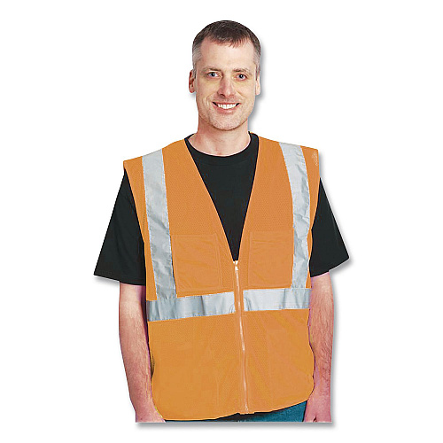 PIP Safety Vests, Polyester, 3X-Large, Orange (302MVGZOR3X)