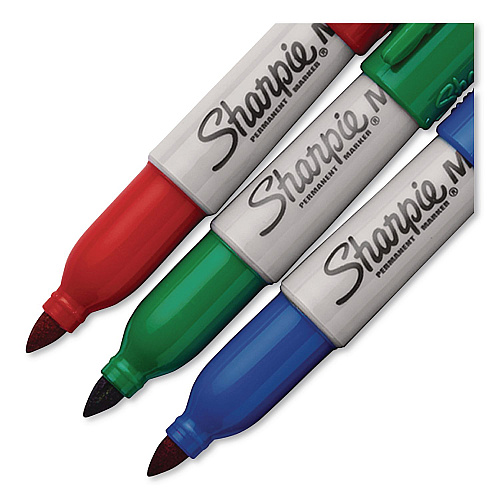Sharpie Mini Permanent Marker, Holiday Package, Fine Tip, Assorted Colors, 3/Pack (2221003)