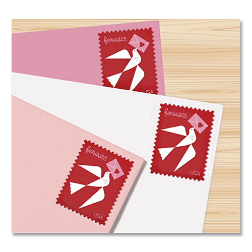 United States Postal Service 1 oz First-Class Forever Stamps, Love, 20/Pack (FORLOVE2420)
