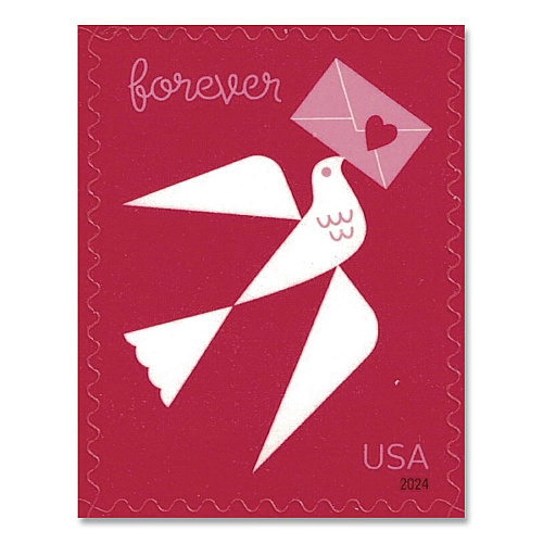 United States Postal Service 1 oz First-Class Forever Stamps, Love, 20/Pack (FORLOVE2420)