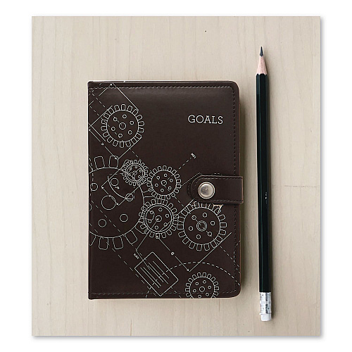 Markings by C.R. Gibson Debossed Leather Journal, 1-Subject, Randomly Assorted Cover, (256) 8.5 x 6 Sheets (MJ16A69)
