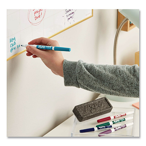EXPO White Board CARE Dry Erase Eraser, 5.13 x 2.25 x 1.25, Charcoal, 12/Carton (81505CT)
