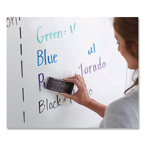 EXPO White Board CARE Dry Erase Eraser, 5.13 x 2.25 x 1.25, Charcoal, 12/Carton (81505CT)