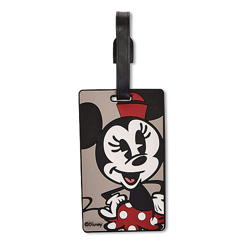 Samsonite Disney Minnie Mouse Luggage Tag, Molded Rubber, Gray/Black/Red (744454451)