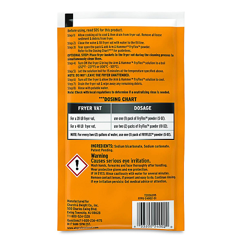 FRYFLEX Cleaner, 5 oz Packet, 36 Packs/Carton (3320024002)