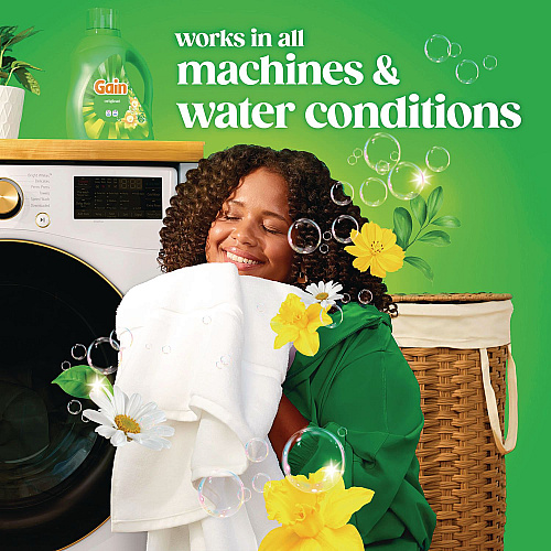 Liquid Laundry Detergent, Gain Original Scent, 19 Loads, 25 oz Bottle, 6/Carton (23233CT)