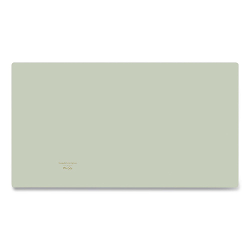 Blue Sky Bespoke Letterpress Ring Binder, 3 Rings, 1.25" Capacity, 11 x 8.5, Green/Lemon Design (155603)