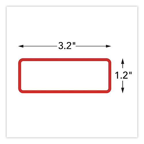 COSCO Magnetic Dry Erase Signs, 3.2 x 1.2, Assorted Colors, 24/Pack (098562)