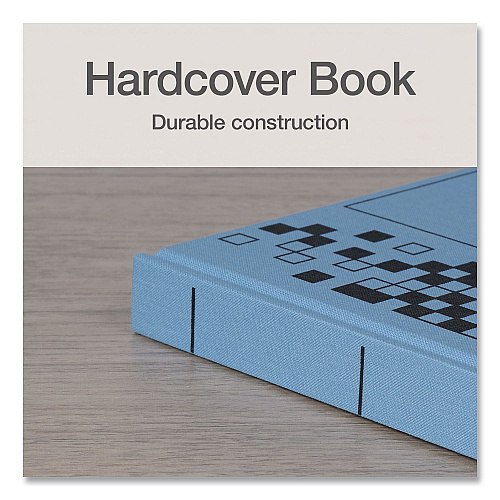 Adams Record Ledger Book, Record-Style Rule, Blue Cover, 12.12 x 7.62 Sheets, 300 Sheets/Book (ARB712CR3)