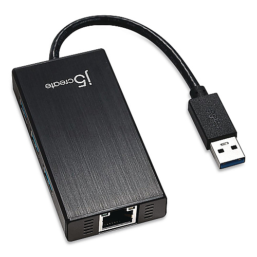 j5create 3-Port USB 3.0 Hub, Black (JUH470A)