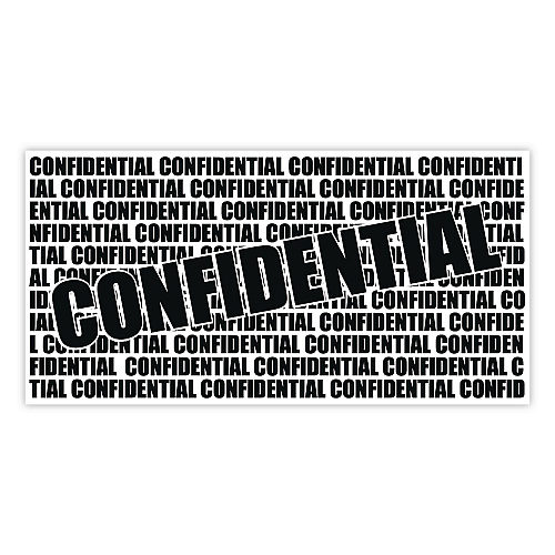 COSCO Secure I-D Confidential Roller Stamp, Obscures Area 1.5"w x Adjustable Length, Black Ink (035673)