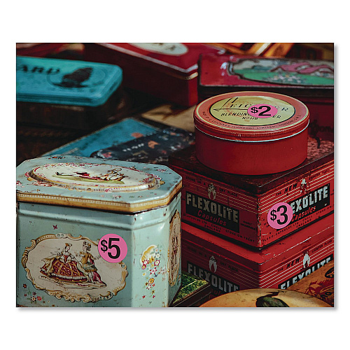 COSCO Pre-Printed Pricing Stickers, 0.75" diameter, Assorted, Pink, 1,000/Pack (098558)