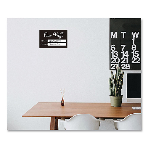 COSCO Wi-Fi Password Indoor Sign, 6 x 4, Black/White (098646)
