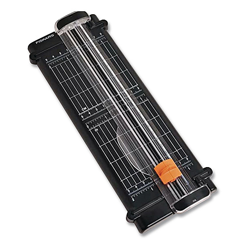 Fiskars SureCut Craft Trimmer, 10 Sheets, 12" Cut Length, 6.69 x 16.93 (01005454)
