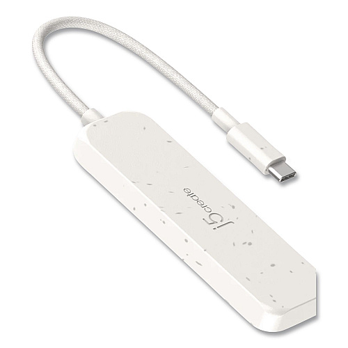 j5create 4-Port USB-A/USB-C Hub, Pure White (JCH342EW)