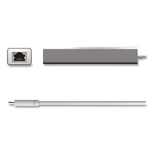 j5create USB-A/Ethernet 3-Port Hub, Space Gray (JCH474)