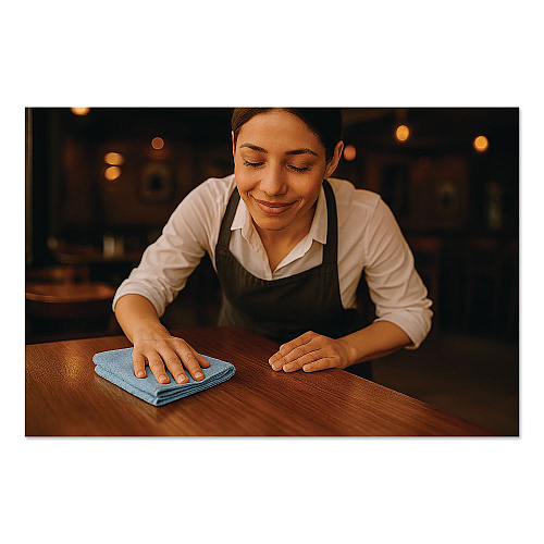 Boardwalk Microfiber Cleaning Cloths, 12 x 12, Blue, 12/Pack (12BLUCLOTH)