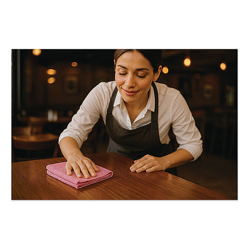 Boardwalk Microfiber Cloths, 12 x 12, Pink, 12/Pack (12PINCLOTH)