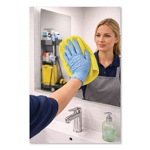 Boardwalk Microfiber Cleaning Cloths, 12 x 12, Yellow, 12/Pack (12YELCLOTH)