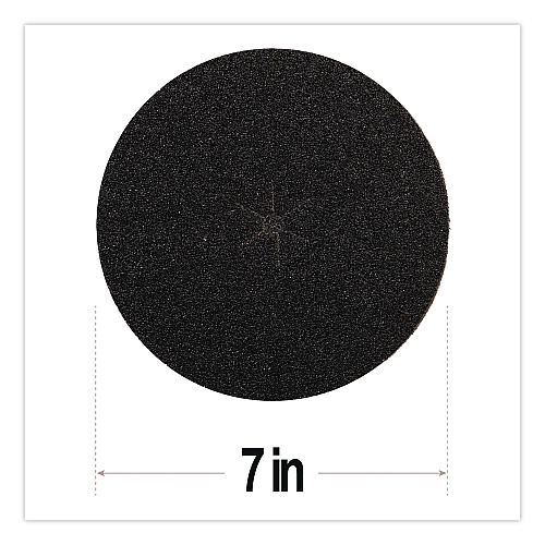 Resinite Floor Surfacing Disc, 7" Diameter, Black, 300/Carton