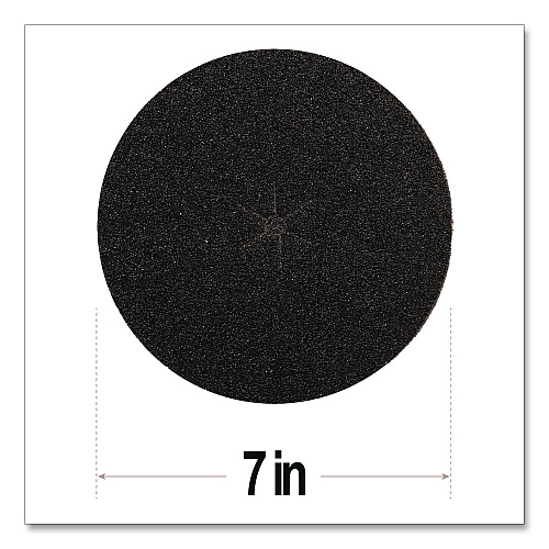 Floor Surfacing Hookit Discs, 7" Diameter, 60 Grit, Purple, 200/Carton