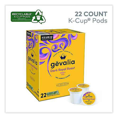 Gevalia Dark Royal Roast K-Cup Pods, 22/Box (9556)