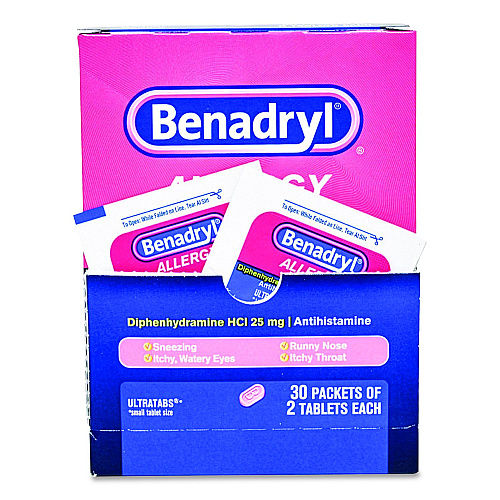 SUREFILL Benadryl Allergy, 2 Tablets/Packet, 30 Packets/Box (ATBD60)