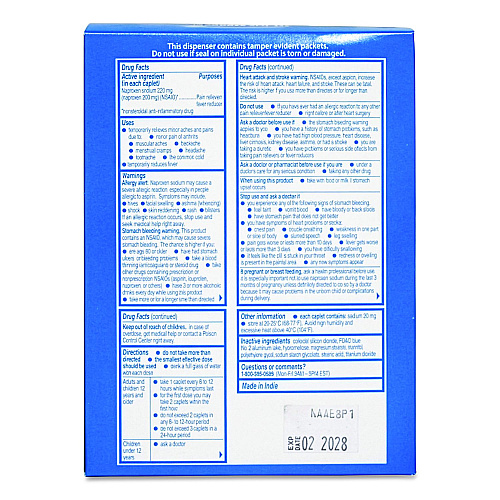 SUREFILL Aleve, 2 Tablets/Packet, 50 Packets (ATAL50)