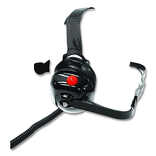 maxon Dual Muff Binaural Over The Head Headset, Black (ATA890X)