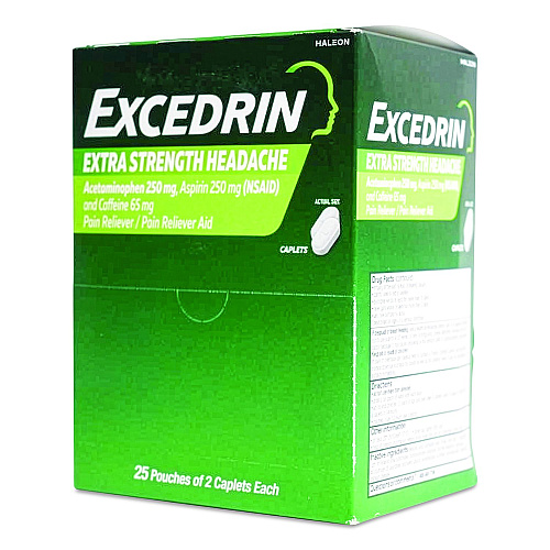 SUREFILL Excedrin, 2 Tablets/Packet, 25 Packets (ATEX50)