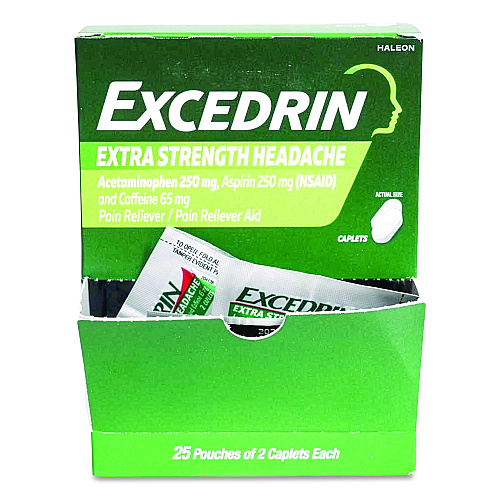 SUREFILL Excedrin, 2 Tablets/Packet, 25 Packets (ATEX50)