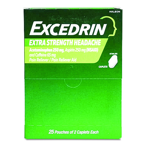 SUREFILL Excedrin, 2 Tablets/Packet, 25 Packets (ATEX50)