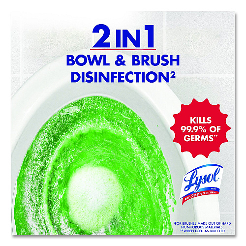 LYSOL Brand Clinging Gel Brand New Day Toilet Bowl Cleaner, 24 oz Angle-Neck Bottle, Bamboo Scent, 9/Carton (62015CT)