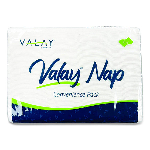 Morcon Paper Valay Dispenser Napkin Convenience Pack, 1-Ply, 6.5 x 4, White, 500/Pack, 12 Packs/Carton (4040VN)
