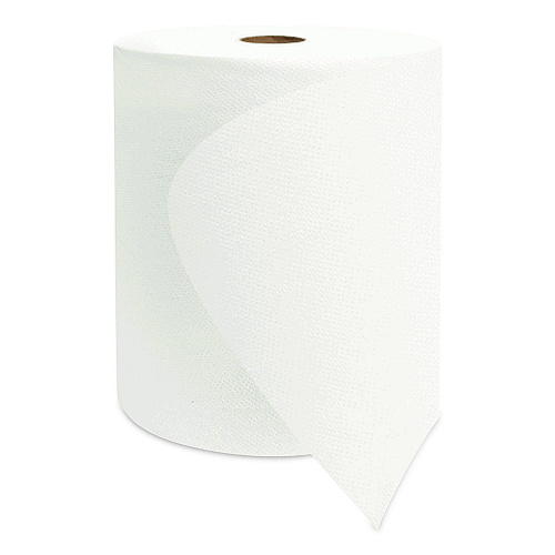 Morcon Paper Valay Universal Hardwound Premium Roll Towel, 1-Ply, 8" x 800 ft, White, 6 Rolls/Carton (VT8068)