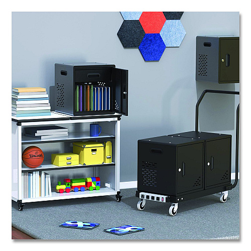 Luxor Modular Charging Cabinet for 10 Devices, 15  x 15 x 16.75 (LLMC10)