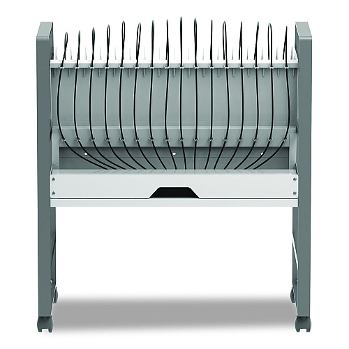 Luxor 16 Bay Open Charging Cart for 16 Devices, 27 x 14.75 x 30 (CHMC005)