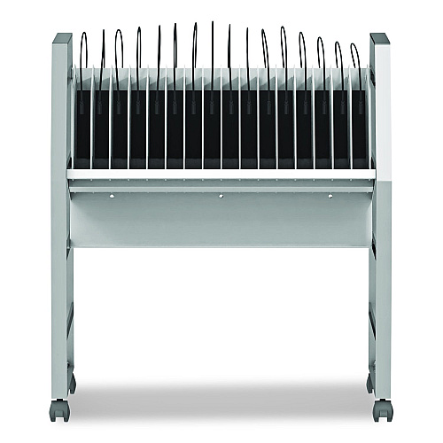Luxor 16 Bay Open Charging Cart for 16 Devices, 27 x 14.75 x 30 (CHMC005)