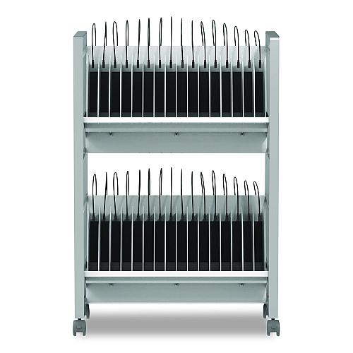 Luxor 32 Bay Open Charging Cart for 32 Devices, 27 x 14.75 x 39.75 (CHMC006)
