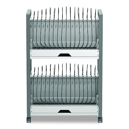 Luxor 32 Bay Open Charging Cart for 32 Devices, 27 x 14.75 x 39.75 (CHMC006)