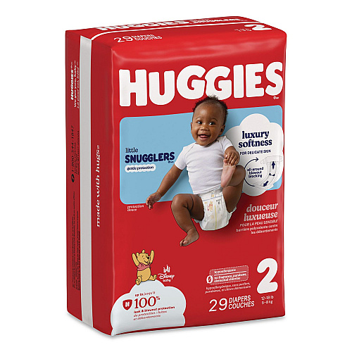 Huggies Little Snugglers Baby Diapers, Size 2, 12 lbs to 18 lbs, Disney Design, 29/Pack (49697PK)