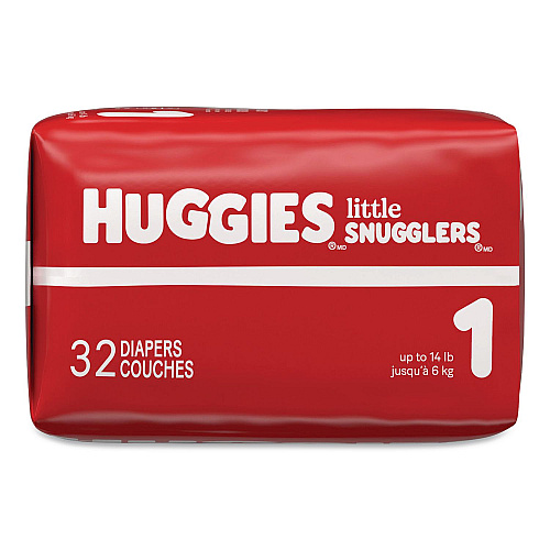 Huggies Little Snugglers Baby Diapers, Size 1, 8 lbs to 14 lbs, Disney Design, 32/Pack (49695PK)