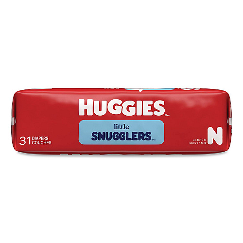 Huggies Little Snugglers Baby Diapers, Size Newborn to 10 lbs, Disney Design, 31/Pack (49694PK)