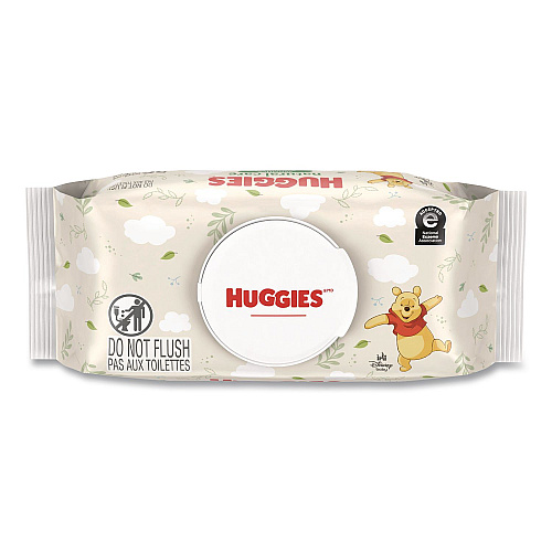 Huggies Natural Care Sensitive Baby Wipes, 1-Ply, 6.6 x, 7.7, Unscented, Disney Design, 56 Wipes/EZ Pull Pouch, 3 Pouches/Pack (41926PK)