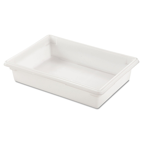 Rubbermaid Commercial Food/Tote Boxes, 8.5 gal, 26 x 18 x 6, White, Plastic (3508WHI)